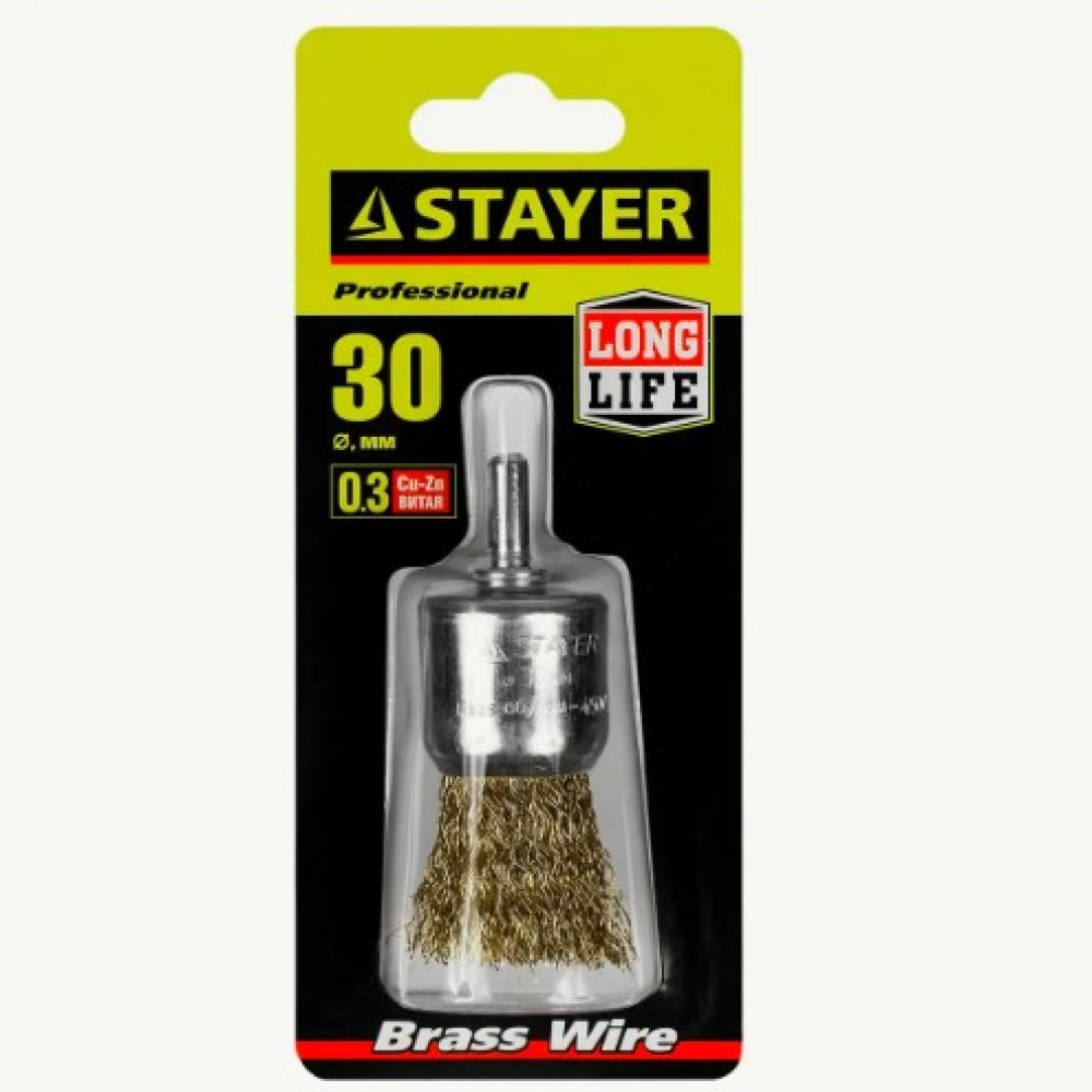 Щетка кистевая стальная 30мм СТАЕР мастер 35113-30