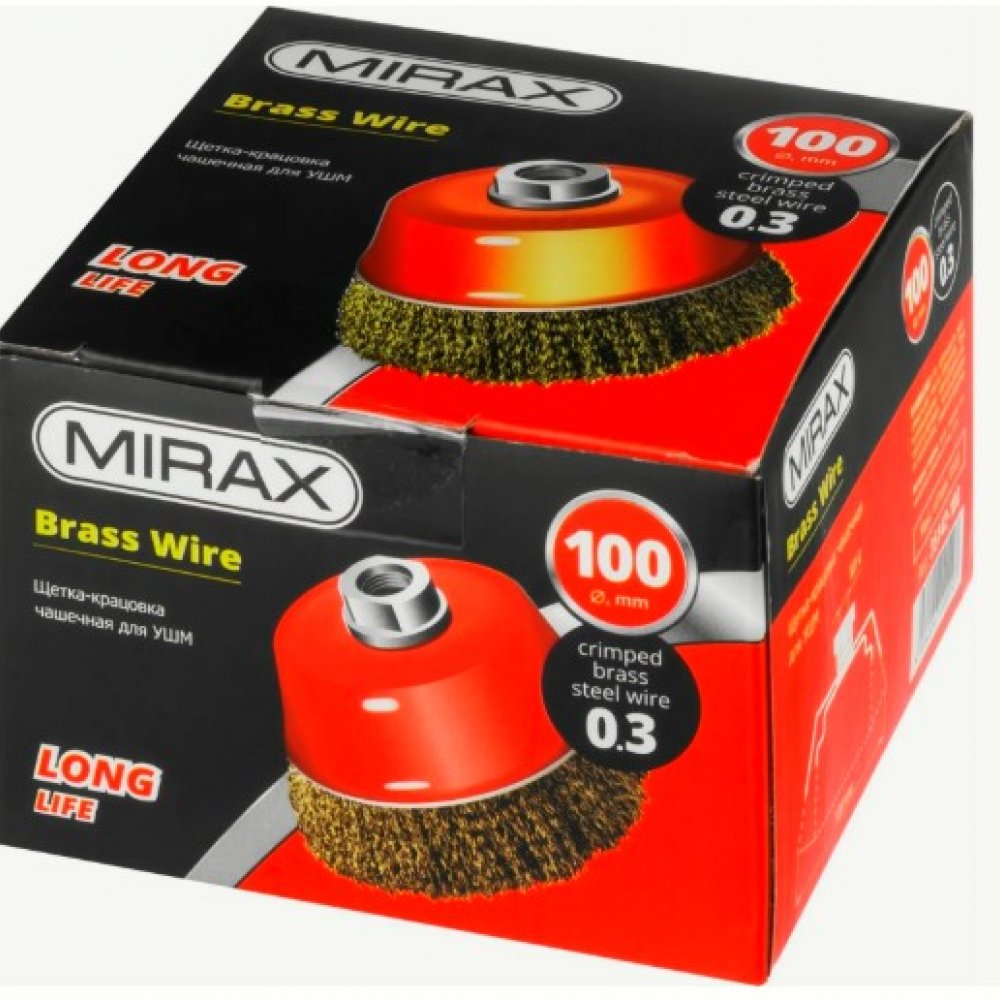 Щетка-крацовка чашечная для Ушм 100мм 35142-100 Миракс