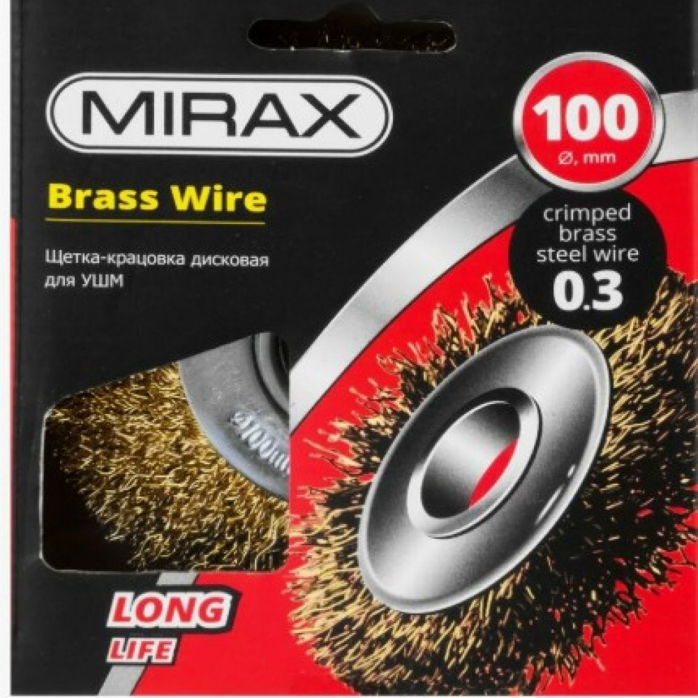 Щетка витая для Ушм 100мм 35141-100 Миракс