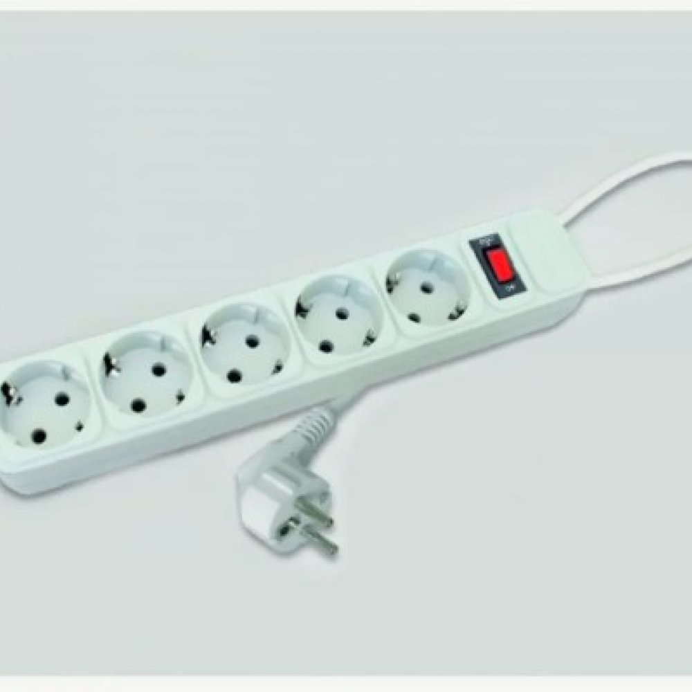 Сетевой фильтр 5х1.8м выключатель Смартбай SBSP-5-18-W