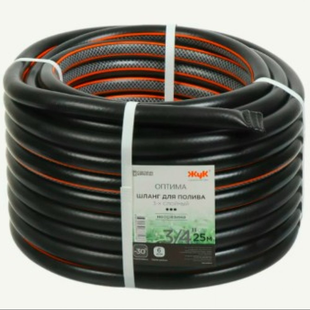 Шланг Жук Оптима 50м 6 атм. 3/4 3х слойный