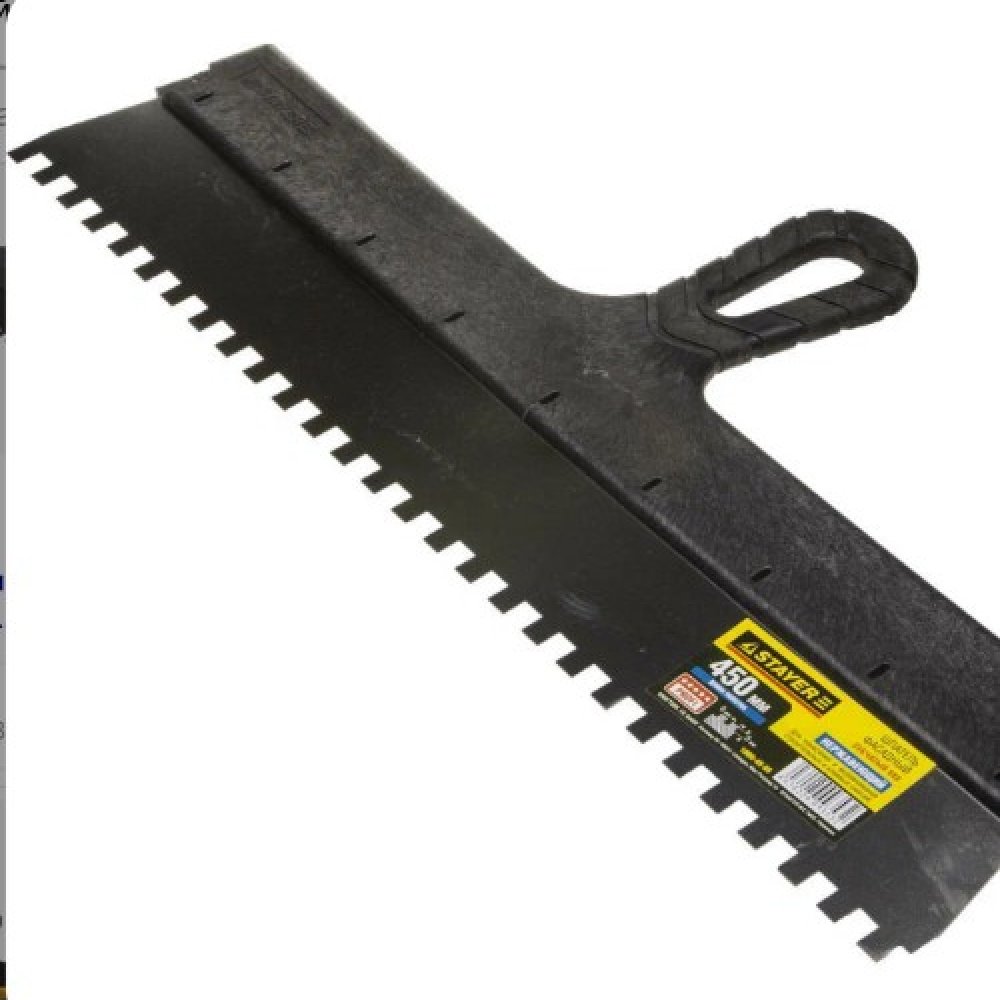 Шпатель фасадный зубчатый 450мм (8х8) СТАЕР 1009-45-08