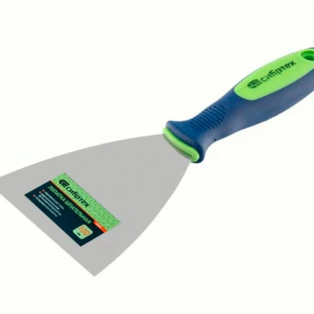 Шпатель нержавеющая сталь 100мм Сибтех 85526