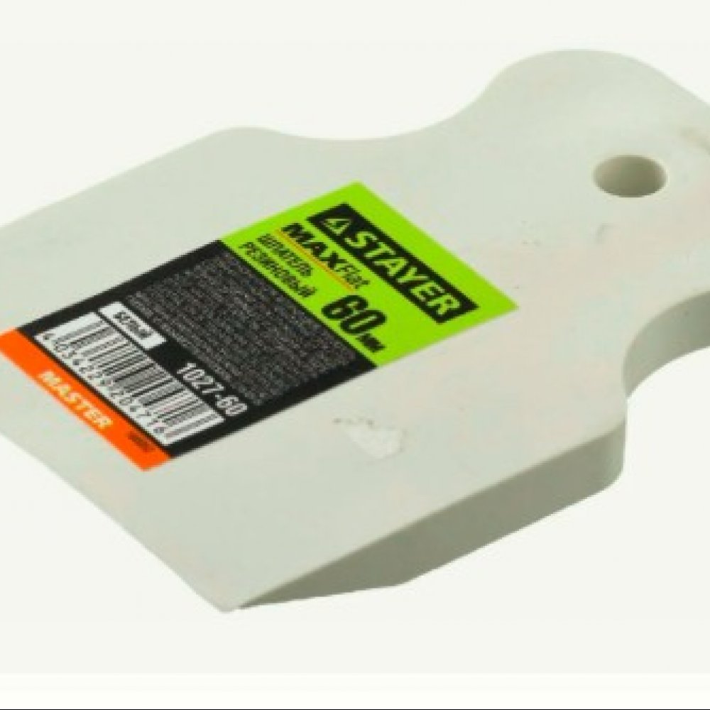 Шпатель резиновый 60мм белый СТАЕР 1027-60