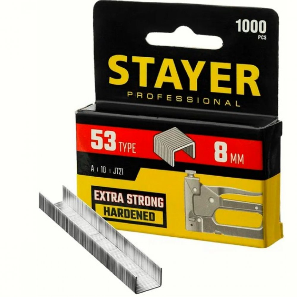 Скобы ТИП-53 №8 СТАЕР максфикс 3159-08