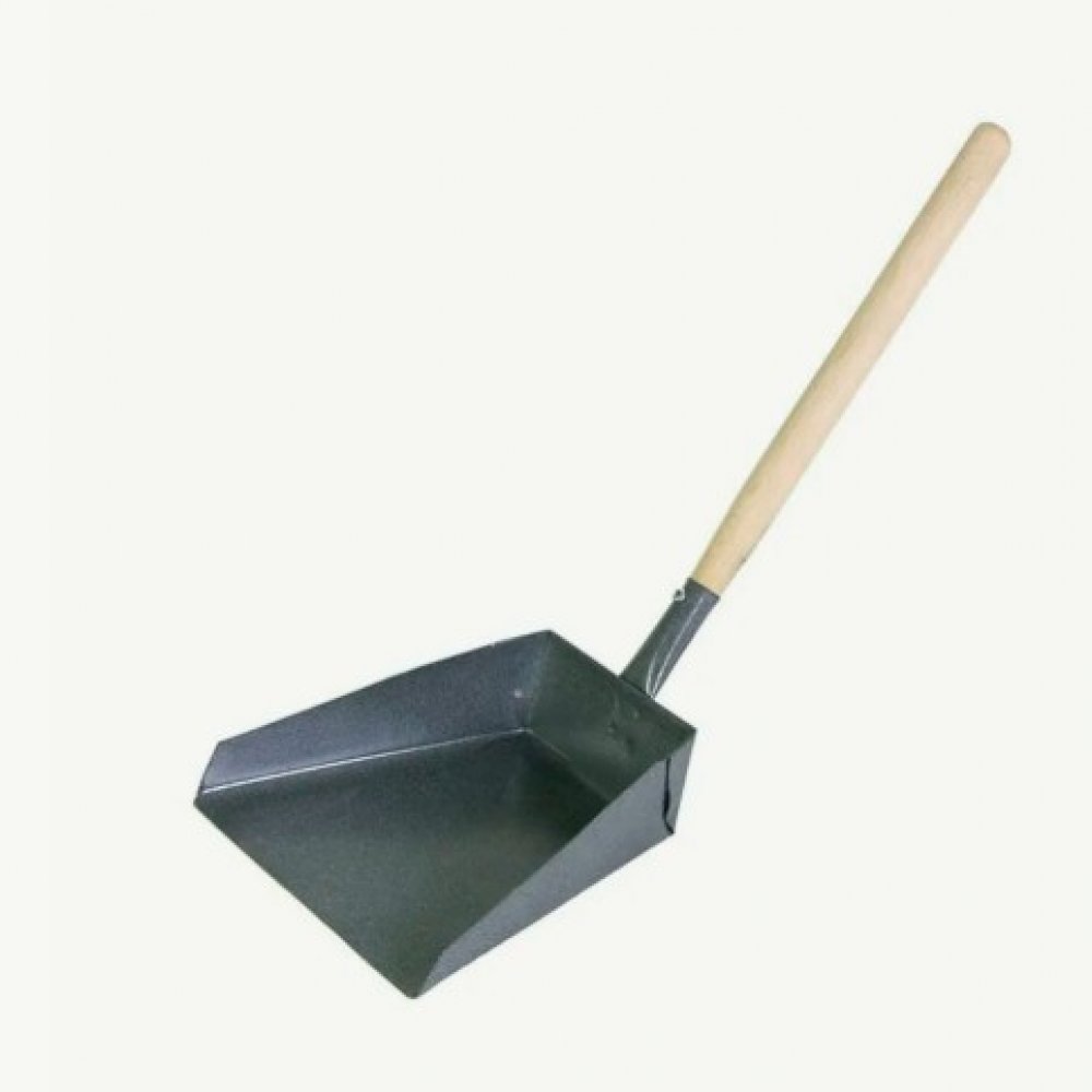 Совок хоз-ый металический д/мусора с деревянной ручкой 80см