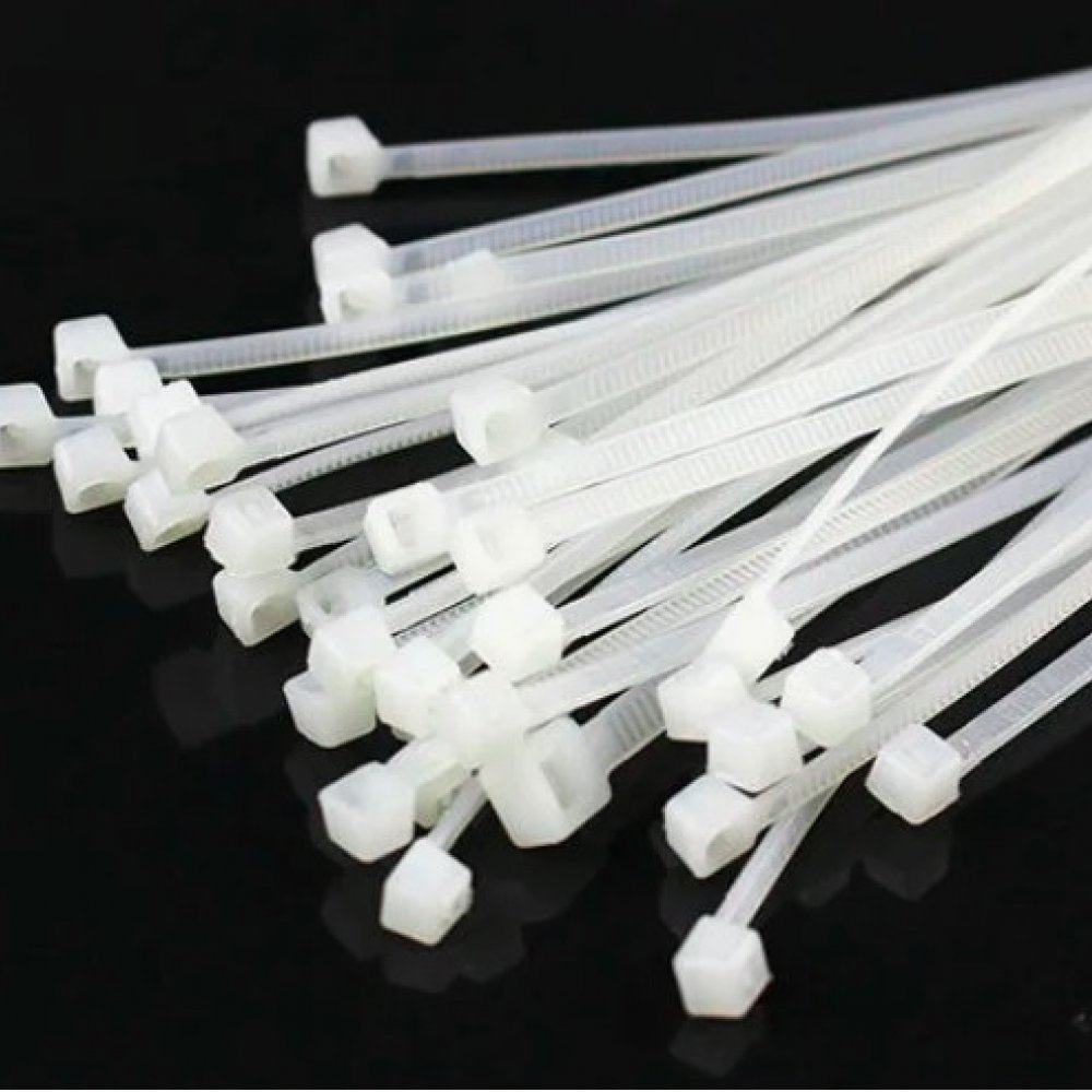 Стяжки белые 8х300 Держи 158-830