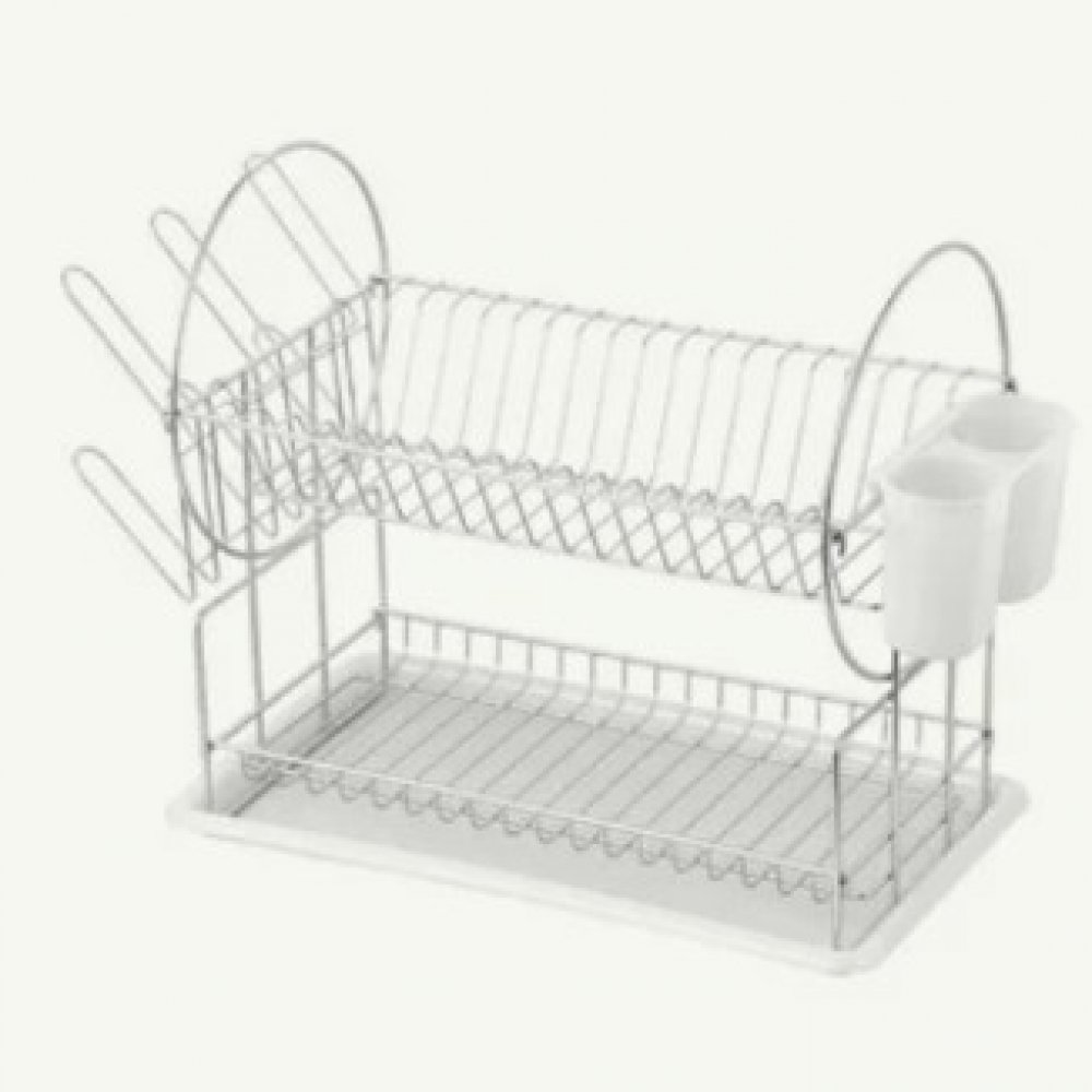 Сушилка для посуды 2 яруса 36см Рыжий Кот 310851