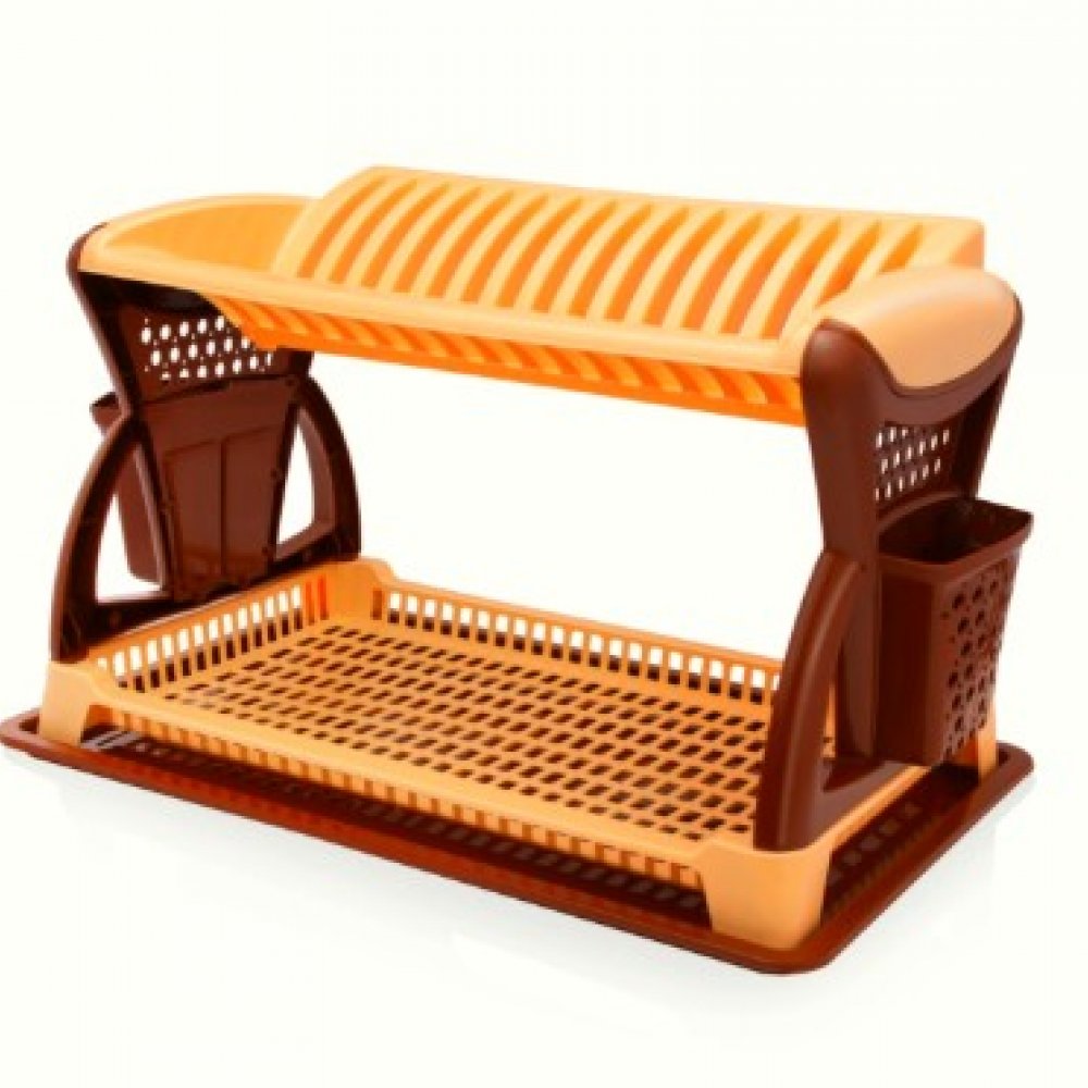 Сушилка для посуды 2 яруса Эльфпласт 065