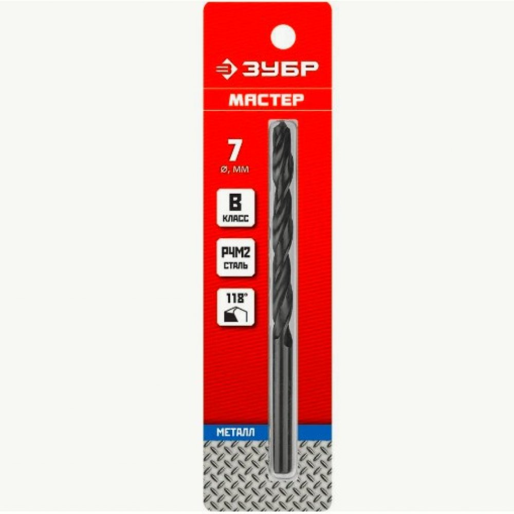 Сверло по металлу 7х109мм ЗУБР мастер 29605-7