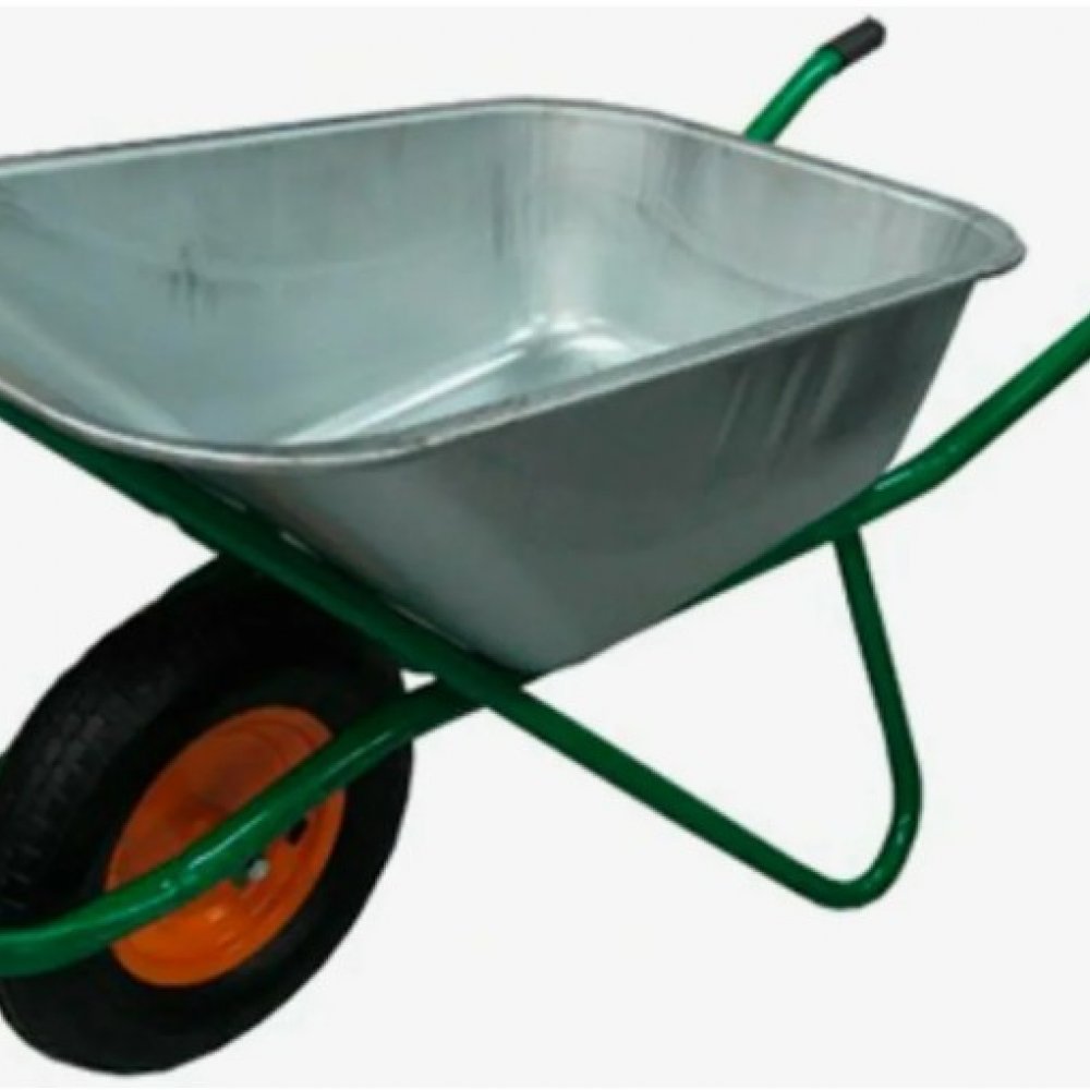 Тачка строительная 1 колес. 110л/250кг на пневмо профи колесе Б-1 3*12