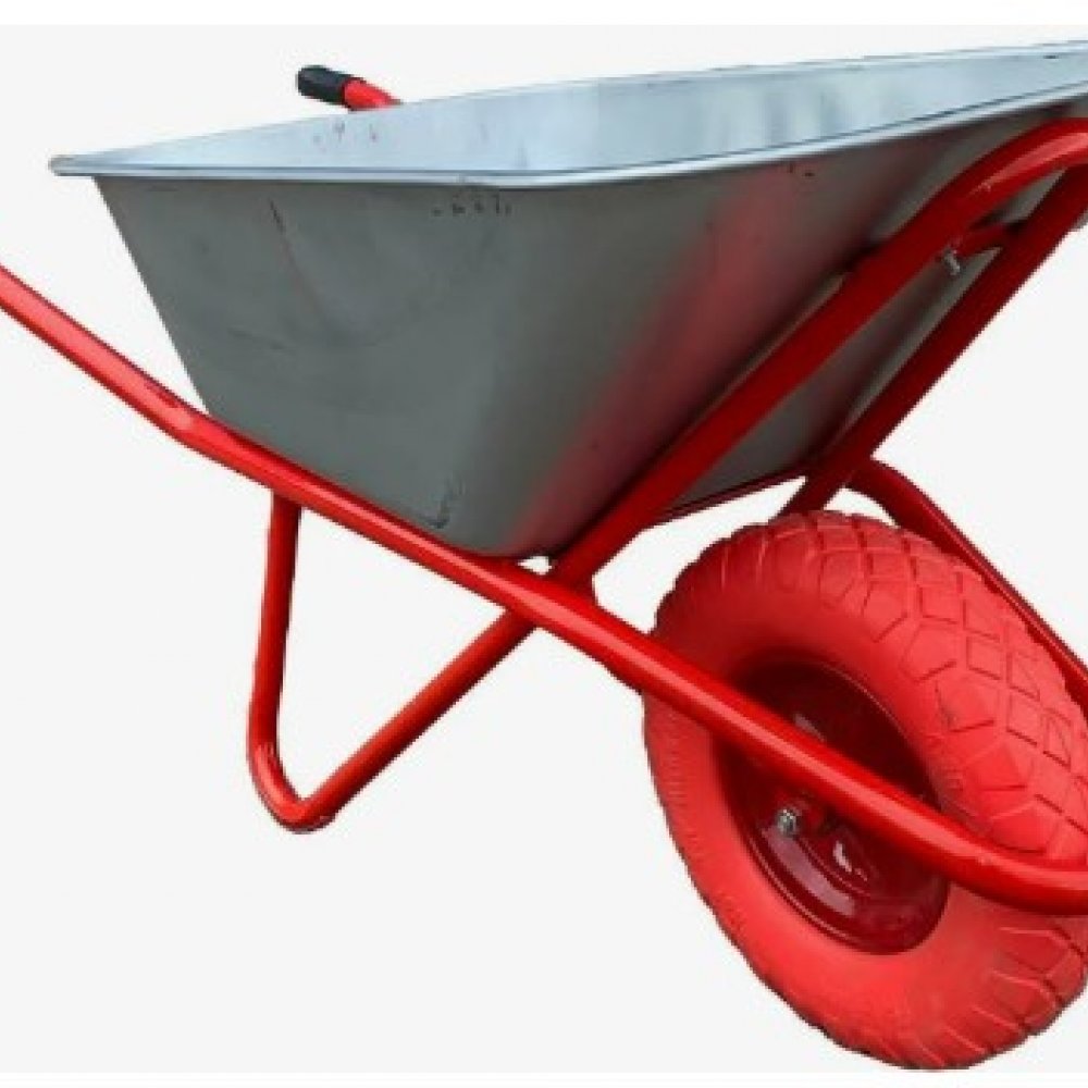 Тачка строительная 1 колес. 110л/300кг на ПУ колесе Б-1 4008