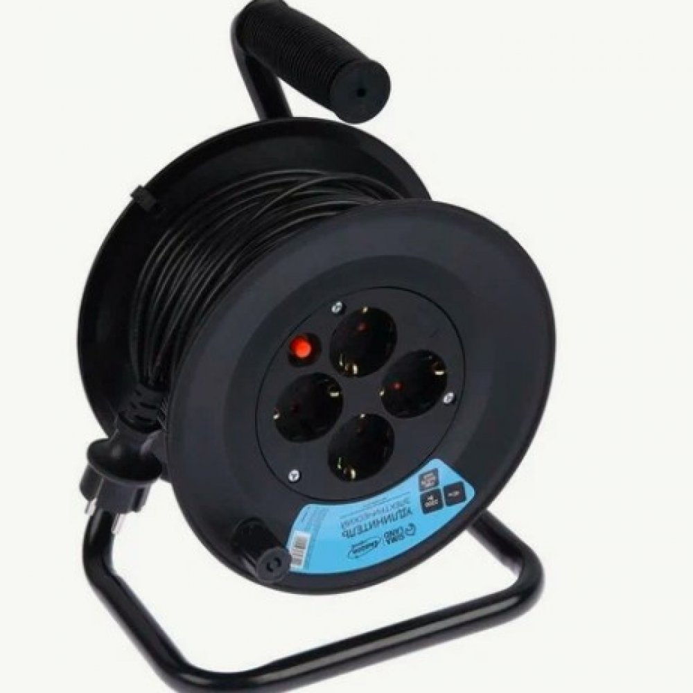 Удлинитель на катушке с 4гн.30м б/з 4500Вт пвс2х2,5