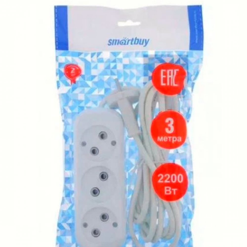 Удлинитель Смартбай 3*3м б/з SBE-10-3-03N