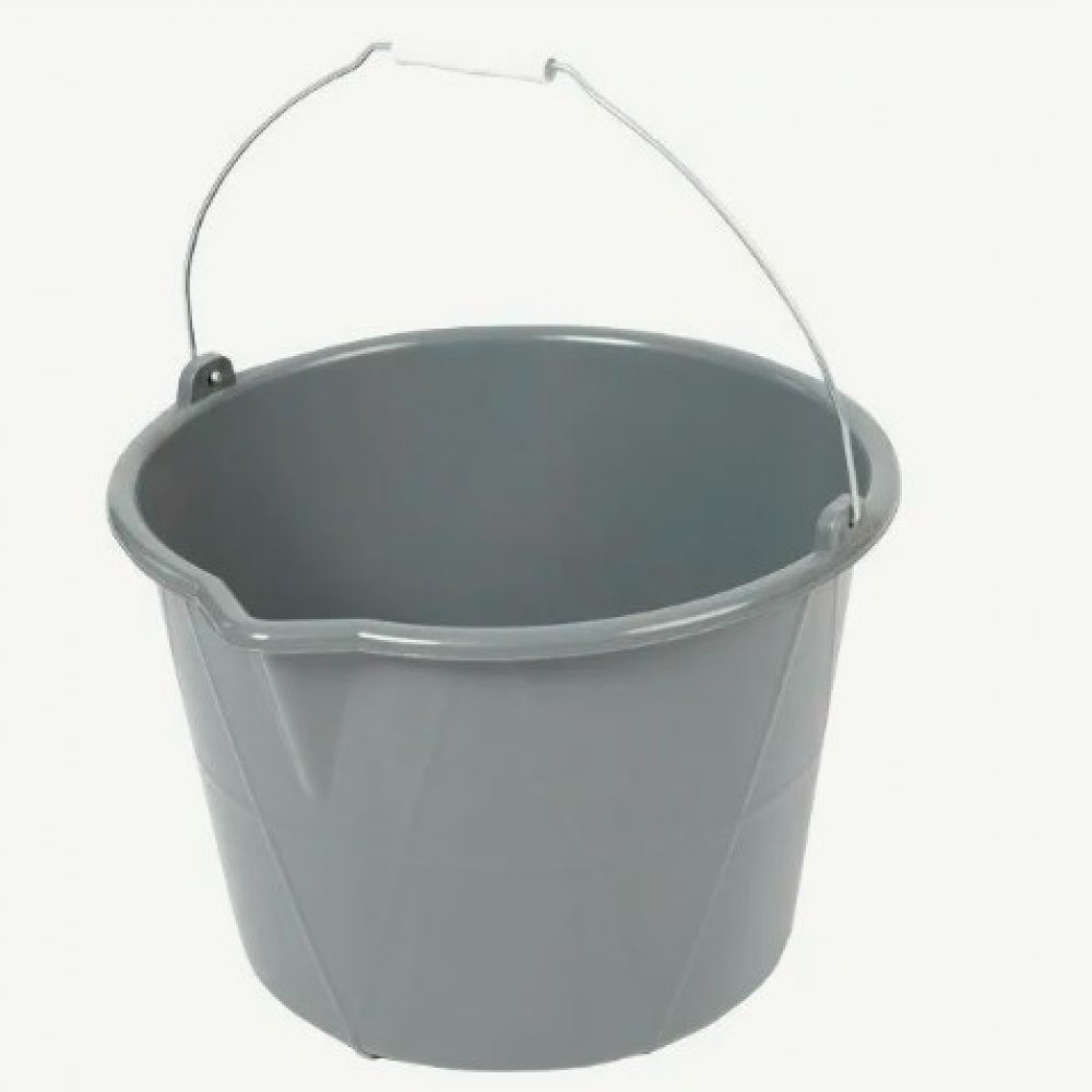 Ведро серое усиленое 12л 