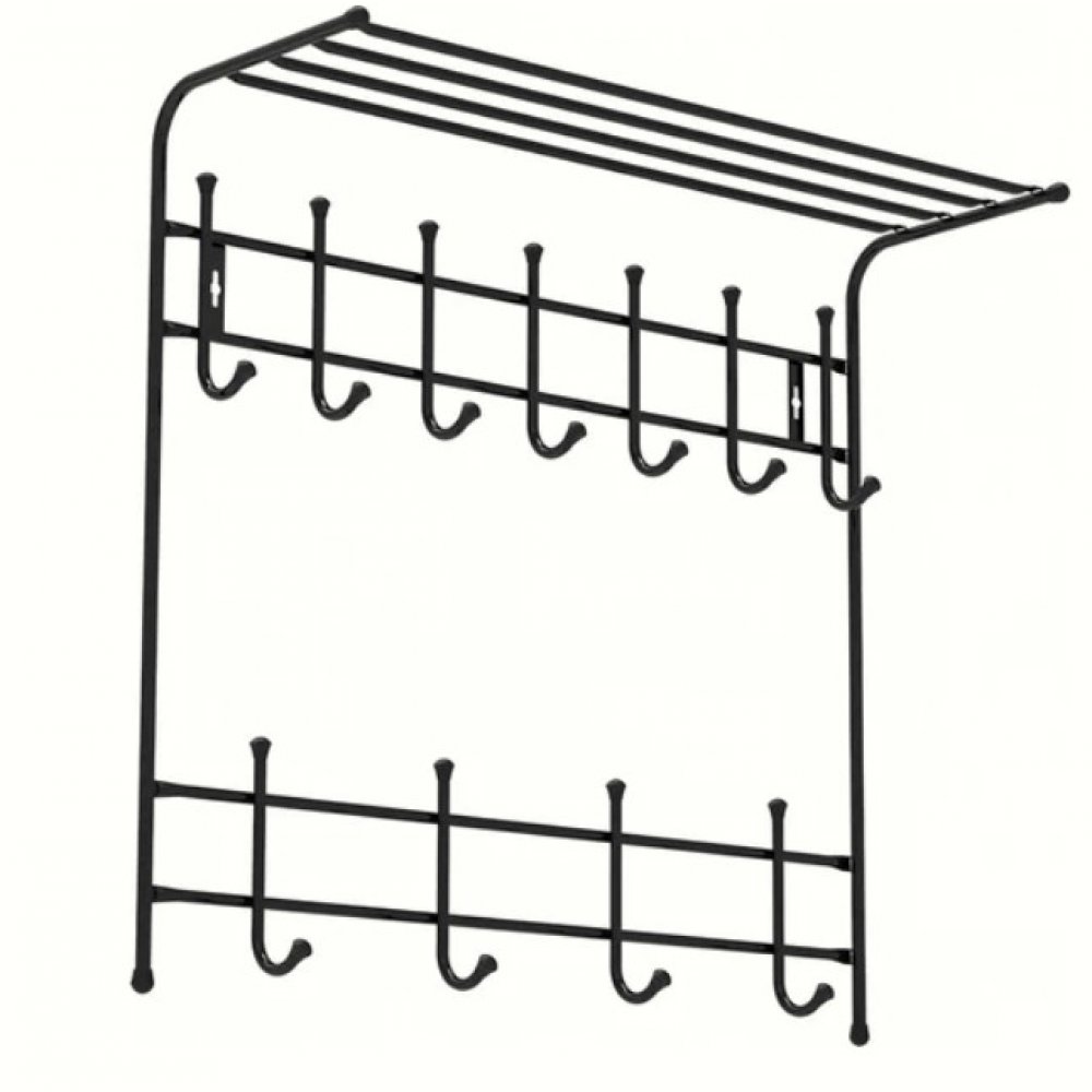 Вешалка настенная 11 крючков НИКА ВПТ11/Ч