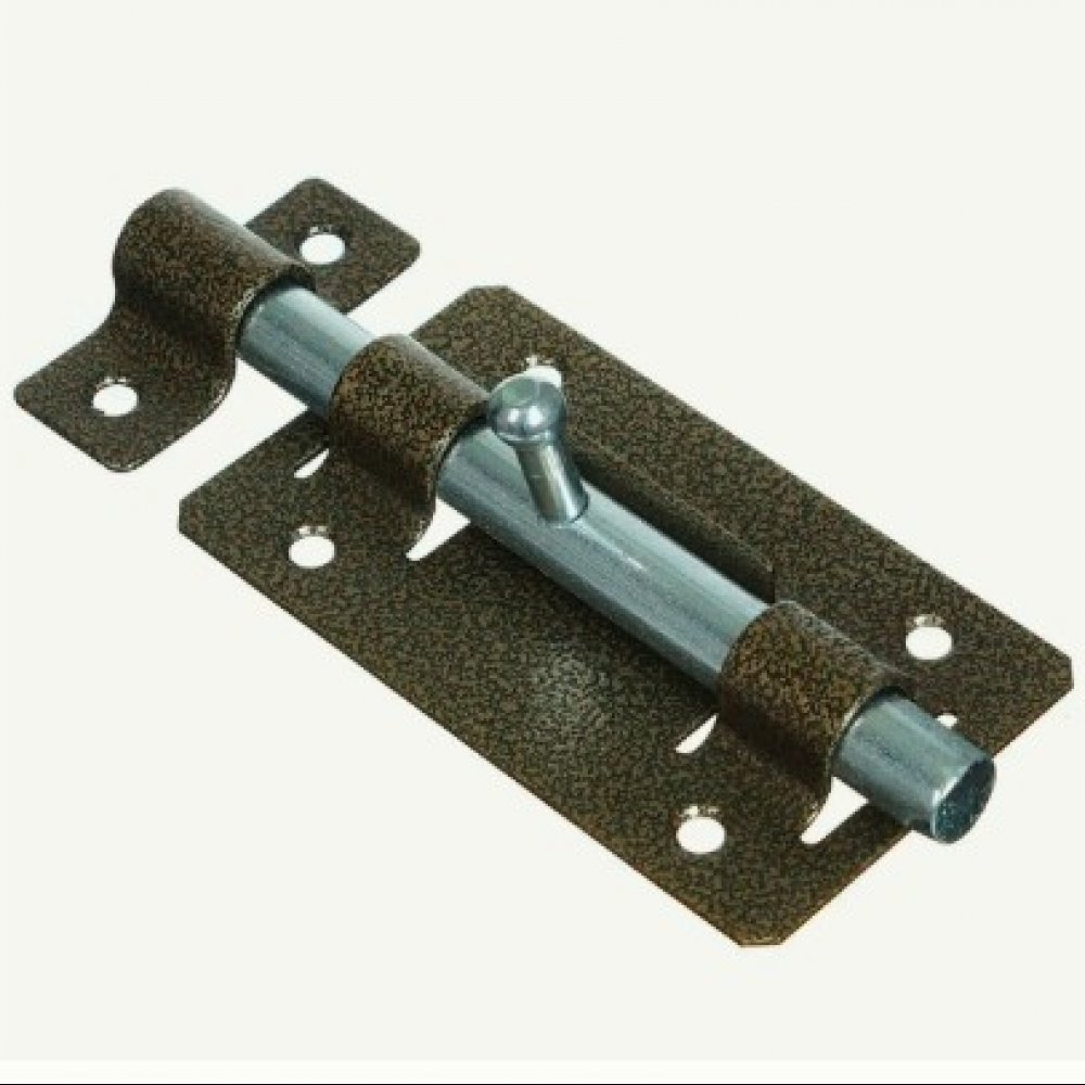 Задвижка дверная ЗД-01 бронза Металлист